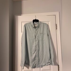 Mountain Khakis MK Shirt Men’s Cain Large L Green Gingham Check Classic Fit